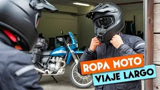 ASÍ ME VISTO para un VIAJE LARGO EN MOTO por VARIOS PAISES