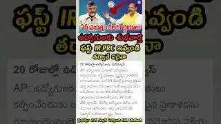 20 రోజుల్లో ఏపీ ఉద్యోగులకు గుడ్ న్యూస్ AP CABINET MEETING AP EMPLOYEES PENSIONERS DA IR PRC EHS cm