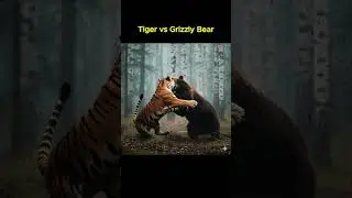 Tiger vs Grizzly Bear