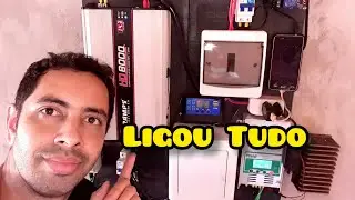 Sistema solar com taramps Hd 8000 tocou tudo