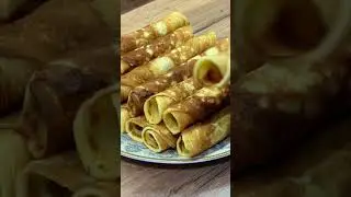 🧇 Pan-Fried Waffles with Dulce de Leche #dessert #recipe #cake