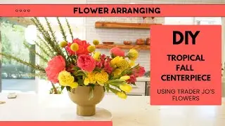 DIY Tropical  SUMMER CENTERPIECE | Asymmetrical Beginner How To Tutorial