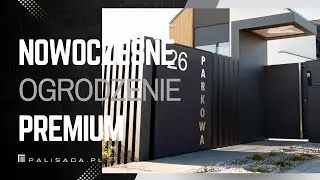 Nowoczesne grzebieniowe, pionowe ogrodzenie - Realizacja frontowego ogrodzenia