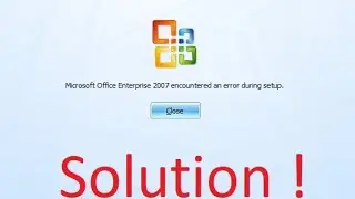 microsoft office encountered an error during setup fix