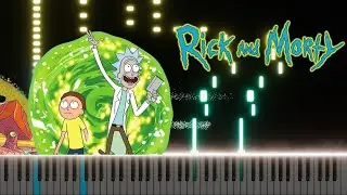 Rick and Morty main theme song played on Piano
