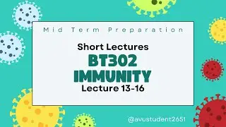 VU BT302 Short Lectures (13-16) | Mids Preparationation Challenge Day 4 | Complement Systems