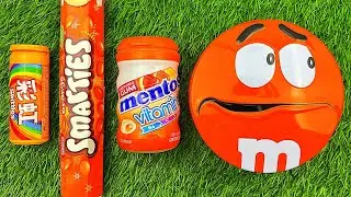 Satisfying Video | Unpacking and Mixing Rainbow Candy in M&M'S Boxes ASMR