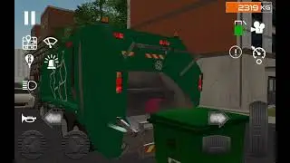 (GARBAGEMAN) TRASH TRUCK SIMULATOR - (ANDROID TABLET GAMEPLAY WALKTHROUGH HD) TAKING ALL GARBAGES