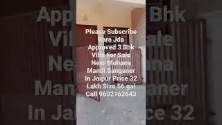 3 Bhk Villa For Sale Near Muhana Mandi Sanganer In Jaipur #shorts #trending #shortvideo #viralvideo