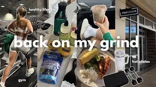 getting BACK ON MY GRIND 💪🏼 working out, eating healthy & waking up early!