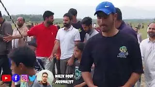 Parvez Rasool Indian Cricketer Visits Daharmunah Budgam