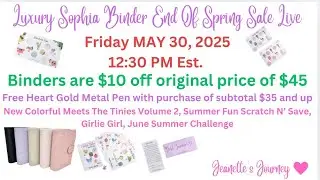 Luxury Sophia Binder End Of Spring Sale | New Product Drops