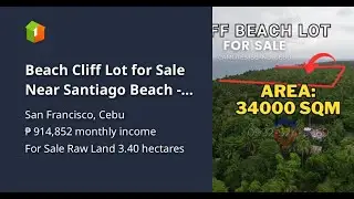Beach Cliff Lot for Sale Near Santiago Beach - Camotes Island, Cebu