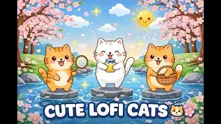 🔴 Relaxing Lofi Cafe 🐱 Cute Cats | Study, Sleep, Chill Music 24/7