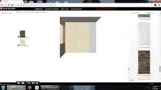 Advance 3d room design with multiple size wall tile on wall from wallandfloor.in in version 2.0
