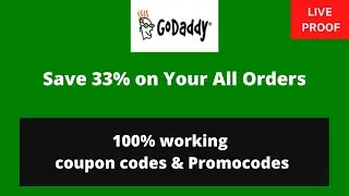 Godaddy coupon code & Promo codes ✅ |  100% Working codes for Domain , Hosting & More ! #godaddy