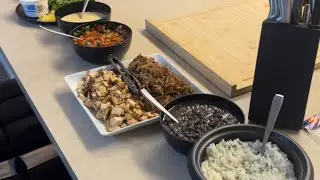 Cooking with Jess and Mel | MAKE YOUR OWN CHIPOTLE | Carnitas, chipotle chicken, queso and more