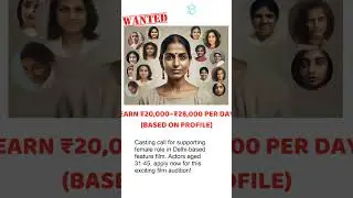 Now Casting: Female Actress for Feature Film Supporting Role