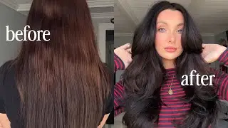 dye my hair with me | dark espresso brown hair color