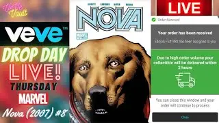 VeVe Drop Day LIVE - Nova (2007) #8 Marvel Comics Blindbox NFT Drop! FA Cosmo the Dog! Good Luck!!