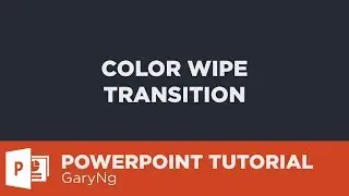 [TIMELAPSE] 4 Color Wipe Transitions | PowerPoint Tutorial
