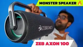 I Tried this MONSTER SPEAKER 🔥🔥 Zebronics Zeb Axon 100 Bluetooth Speaker with 90W Output ⚡⚡