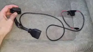 Подключение кабеля OBDII для скрытой установки GPS