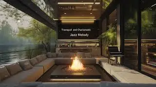 Tropical Rainforest Escape: Soothing Piano and Campfire Ambiance in Lush Surroundings