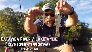 Kayak Fishing for Bass - Catawba River - Kevin Loftin Riverfront Park - Belmont, NC