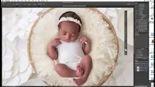 HOW TO USE NEWBORN DIGITAL BACKDROPS: Easy Newborn Photography Composite Edit Tutorial