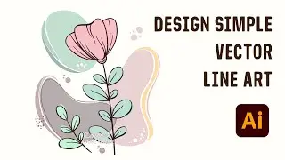 How to design simple Line Art Boho Style - Adobe Illustrator Tutorial