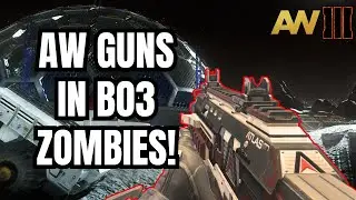 AW GUNS IN BO3 Zombies (BO3 Zombies AW Weapons Pack Mod on Moon)