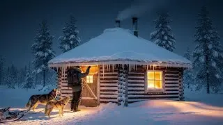 CAN WE SURVIVE? A Sleepless Night in a -15&deg;C Blizzard with My Loyal Dog | ASMR Camping