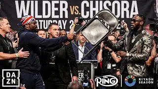 Derek Chisora Through CHAIR On Deontay Wilder in FACE OFF!
