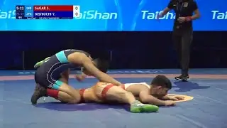 Semi Final &bull; FS 57Kg &bull; Sagar SAGAR (IND) vs. Yuto NISHIUCHI (JPN)