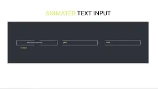 Animated Input - CSS & HTML only
