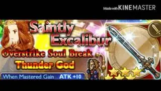 [ FFRK ] OSB Saintly Excalibur Final Fantasy Tactic Rare Relic Draw event