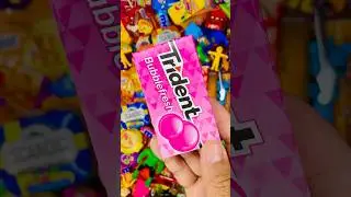 Trident Bubble Fresh Unboxing Amazing Candy 🥰🍉 #asmr #candy #gummy #mukbang #chocolate #unpacking