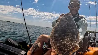 Two Days Of Chasing A Doormat Flattie From The Kayak (Old School - No Gulp!)