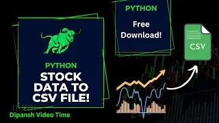 Stock Data to Excel File in Python!