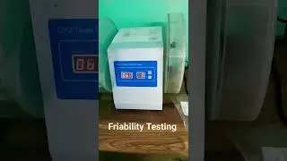 Tablets Friability Testing. #industrialpharmacy #manufacturing #medicines #gcopa