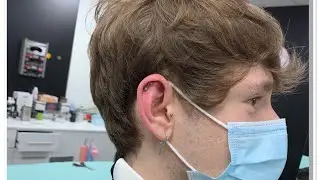DOUBLE HÉLIX PIERCING 💉😷 👂