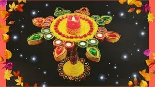 Diya stand / Candle stand made from newspaper | Best out of waste | Lets make art
