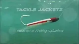 Trolling a red Tackle Jacketz on a cedar plug