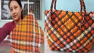 plastic wire bag handle making tutorial in manipuri@SanabiLukramVlogs-yt7er