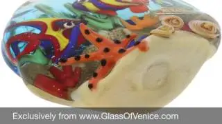 Murano Glass Sea Floor Aquarium Paperweight Sculpture