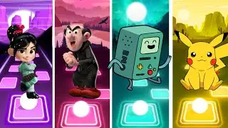 Bella - Gargamel&rsquo; - Adventure Time - Pikachu - Tiles Hop EDM Rush
