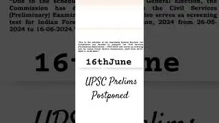 UPSC Prelims POSTPONED What's next? 😳