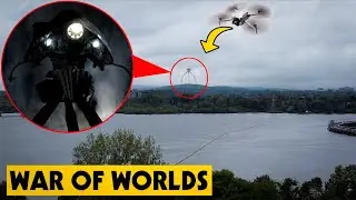 (GONE WRONG) DRONE CATCHES TRIPOD FROM WAR OF WORLDS IN REAL LIFE | TRIPOD ZAPPED MY DRONE!