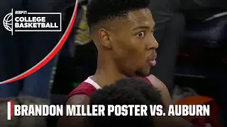 🚨 POSTER ALERT 🚨 Alabama's Brandon Miller with a HUGE throw down | ESPN College Basketball